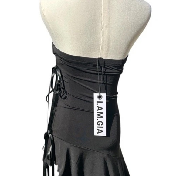 I. Am. Gia. Black Strapless Witchycore Mini Dress NWT Size XS - Picture 12 of 13